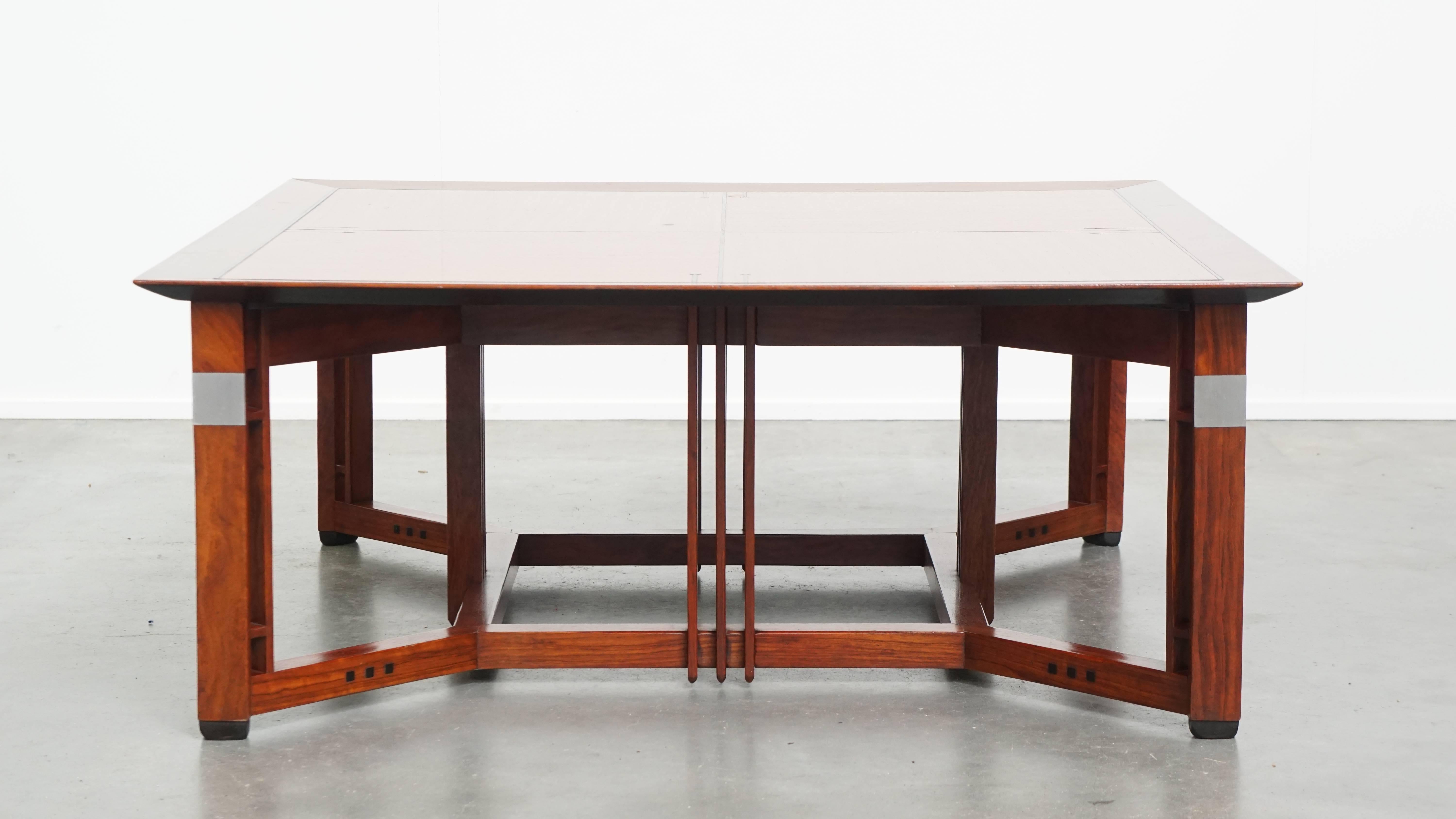Square Art Deco coffee table by Schuitema from the Decoforma series In Good Condition For Sale In Harderwijk, NL