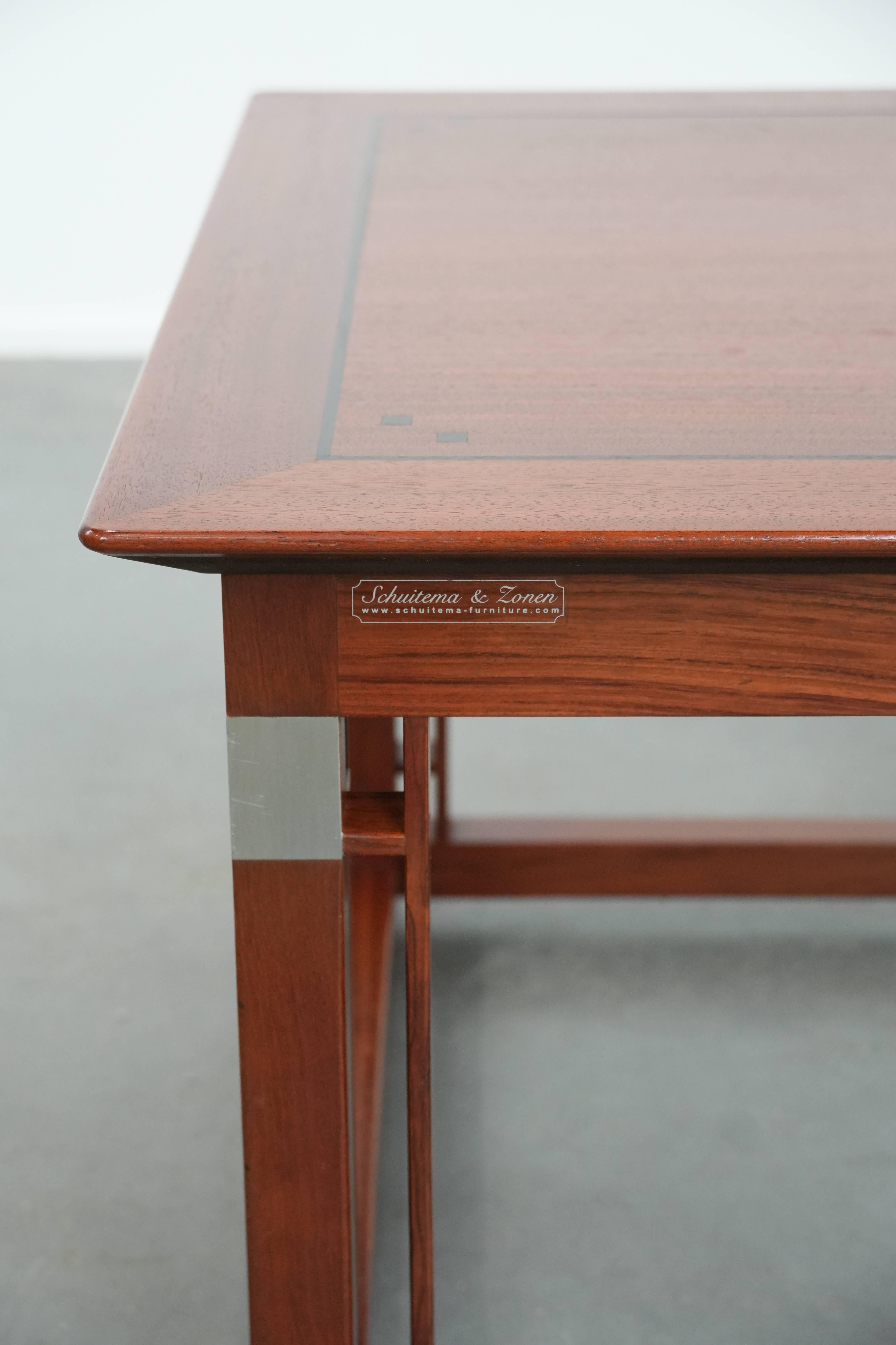 Bois Square Art Deco design side/coffee table en vente