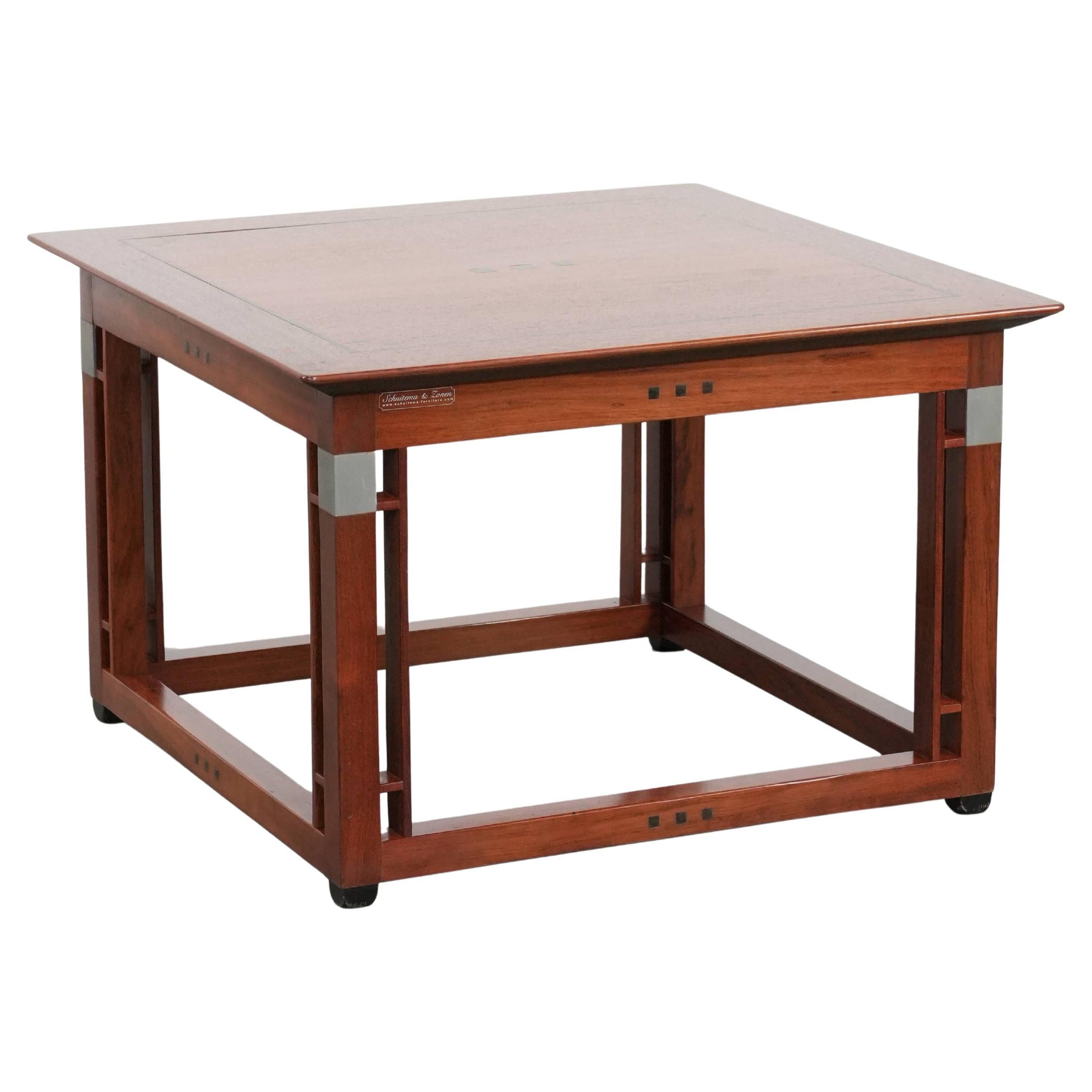 Square Art Deco design side/coffee table in properly used condition For Sale