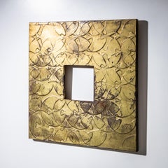Square Art Nouveau Metal Frame, Early 20th Century