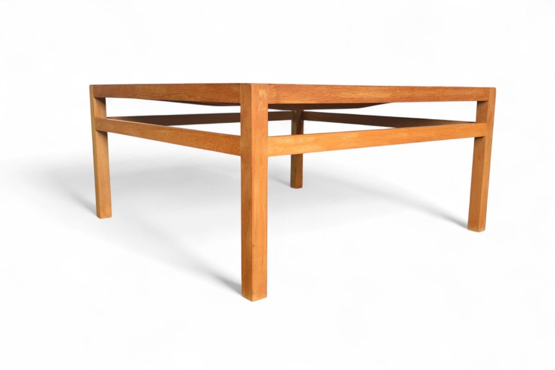 Square Art Tile Coffee Table in Oak by Tue Poulsen For Sale 4