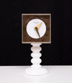 Square Atlanta Electric Table Clock, by Kienzle Germany 1960s