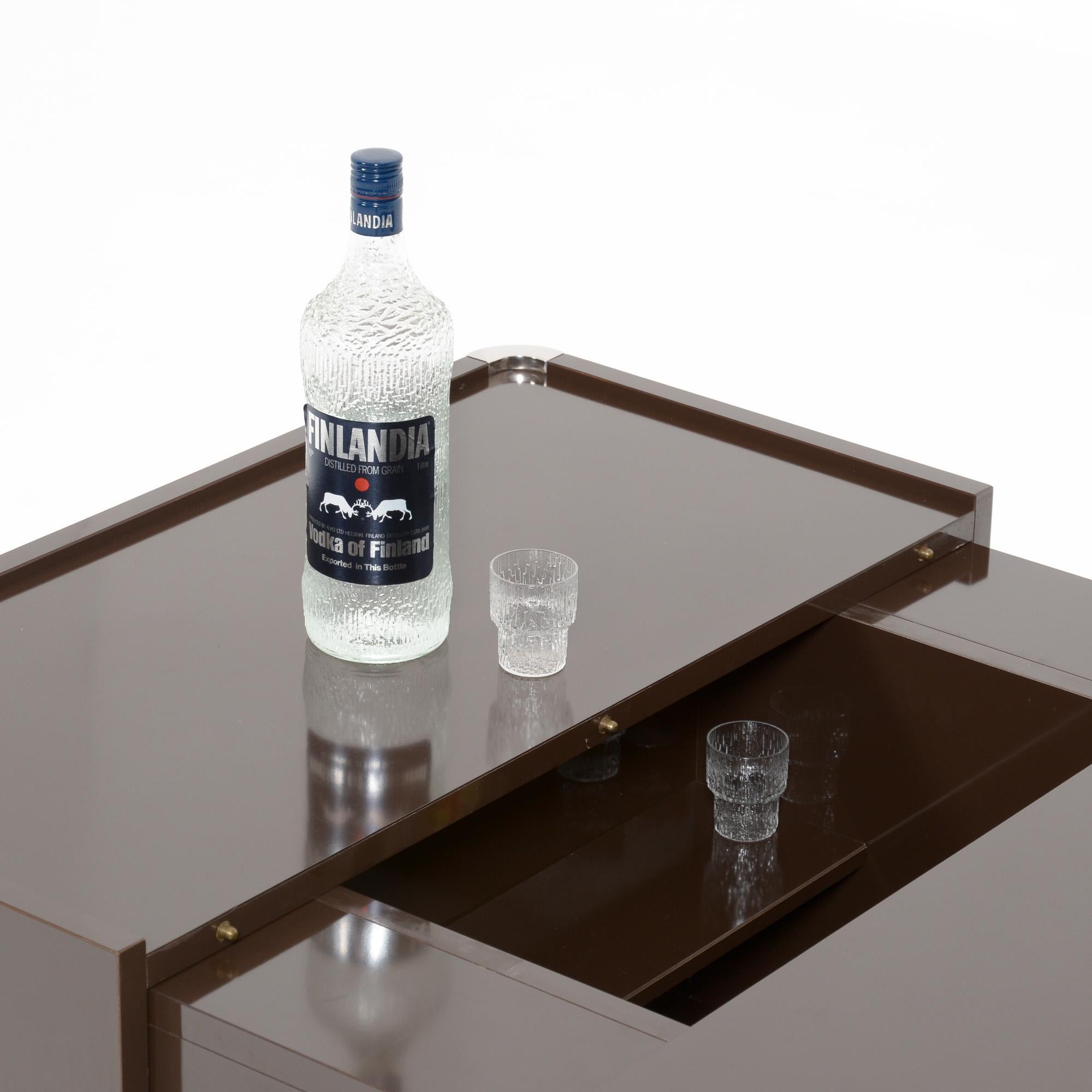 Modern Square Bar Table by Willy Rizzo