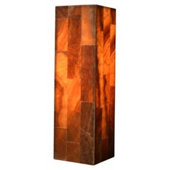 Square Base Onyx Lamp