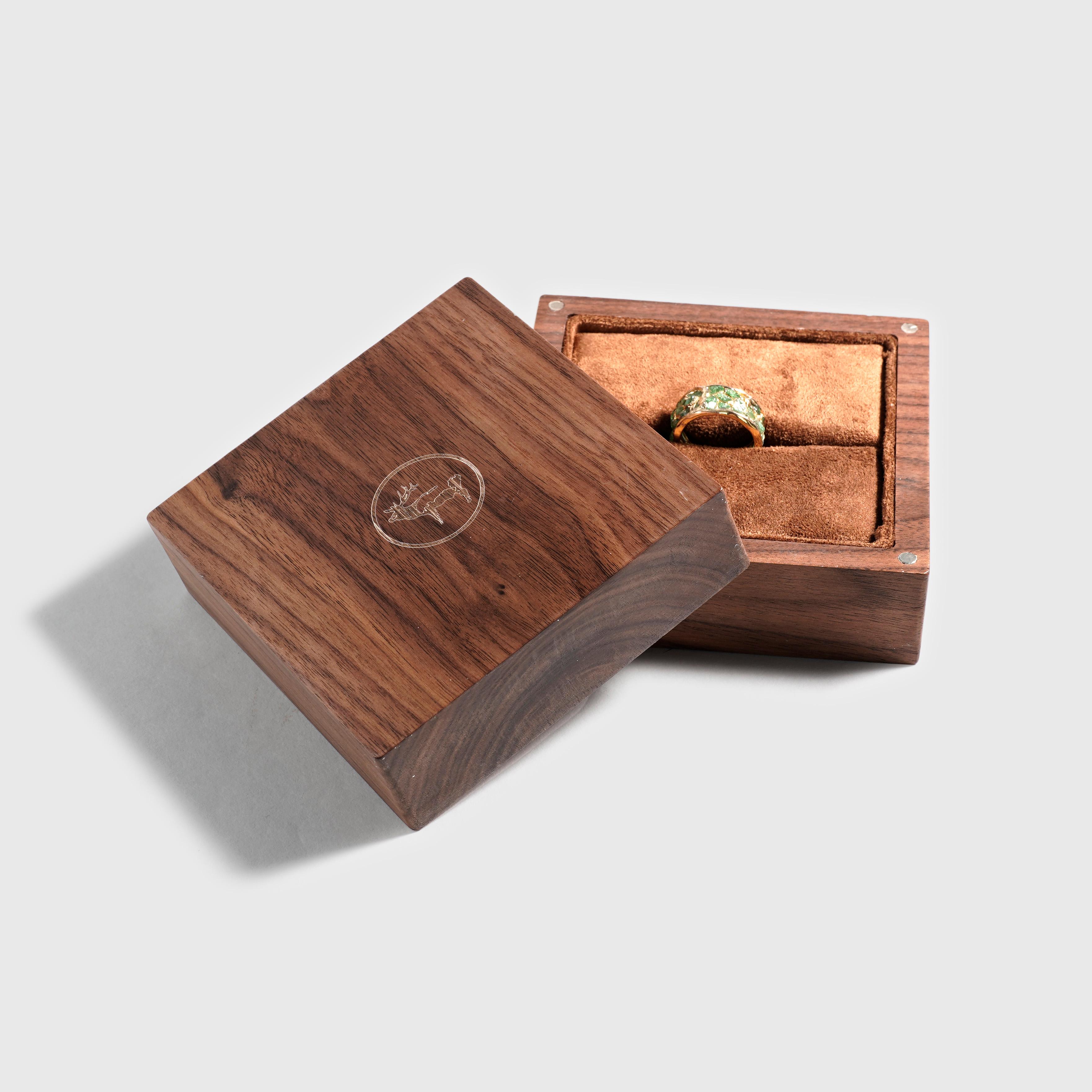 Pendentif Tourmaline verte carrée, sertie d'un chaton, en or 14K, chaîne ovale, cadeau pour elle en vente 3