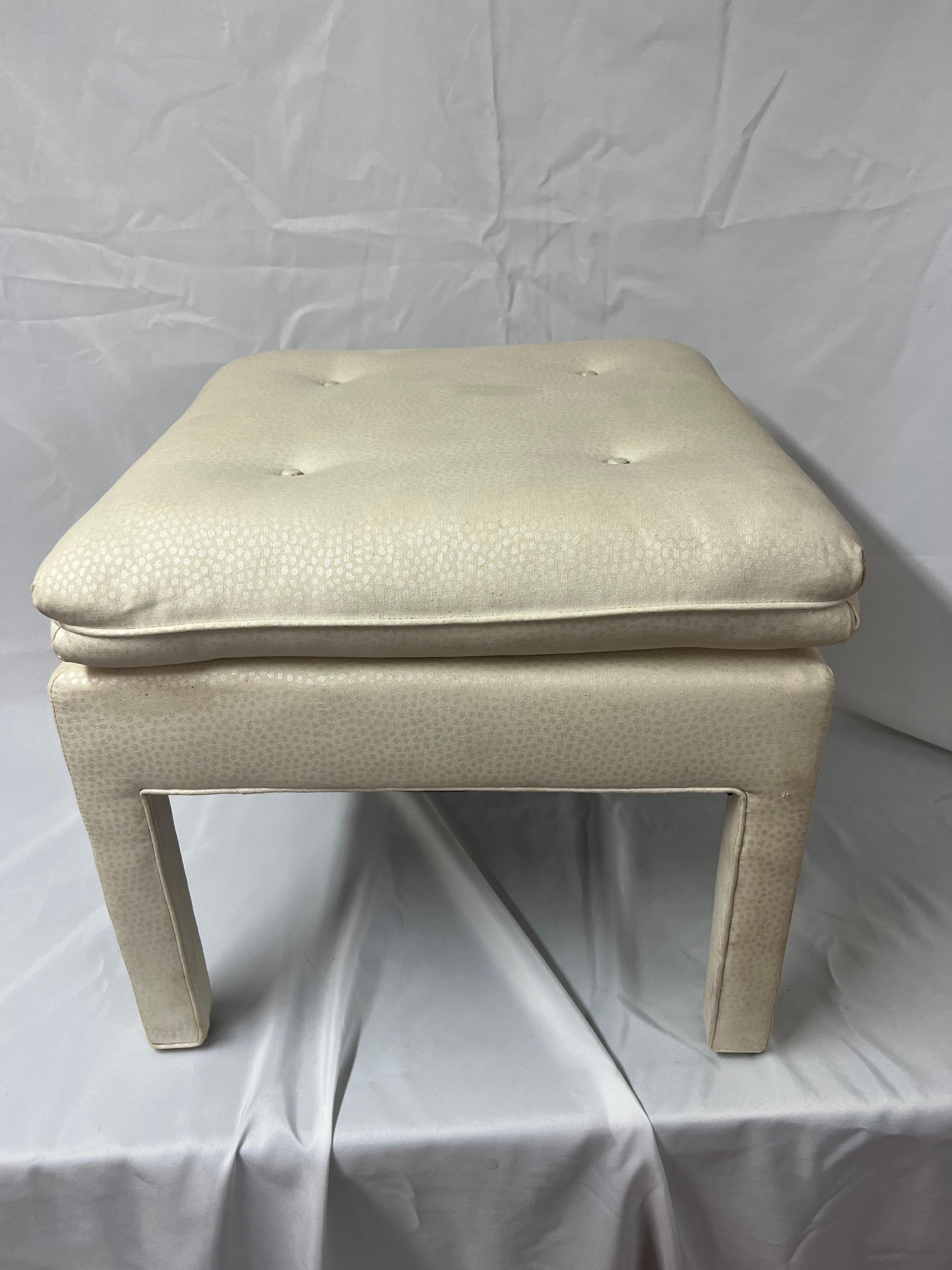 Square Billy Baldwin Pillow Top Ottoman For Sale 1