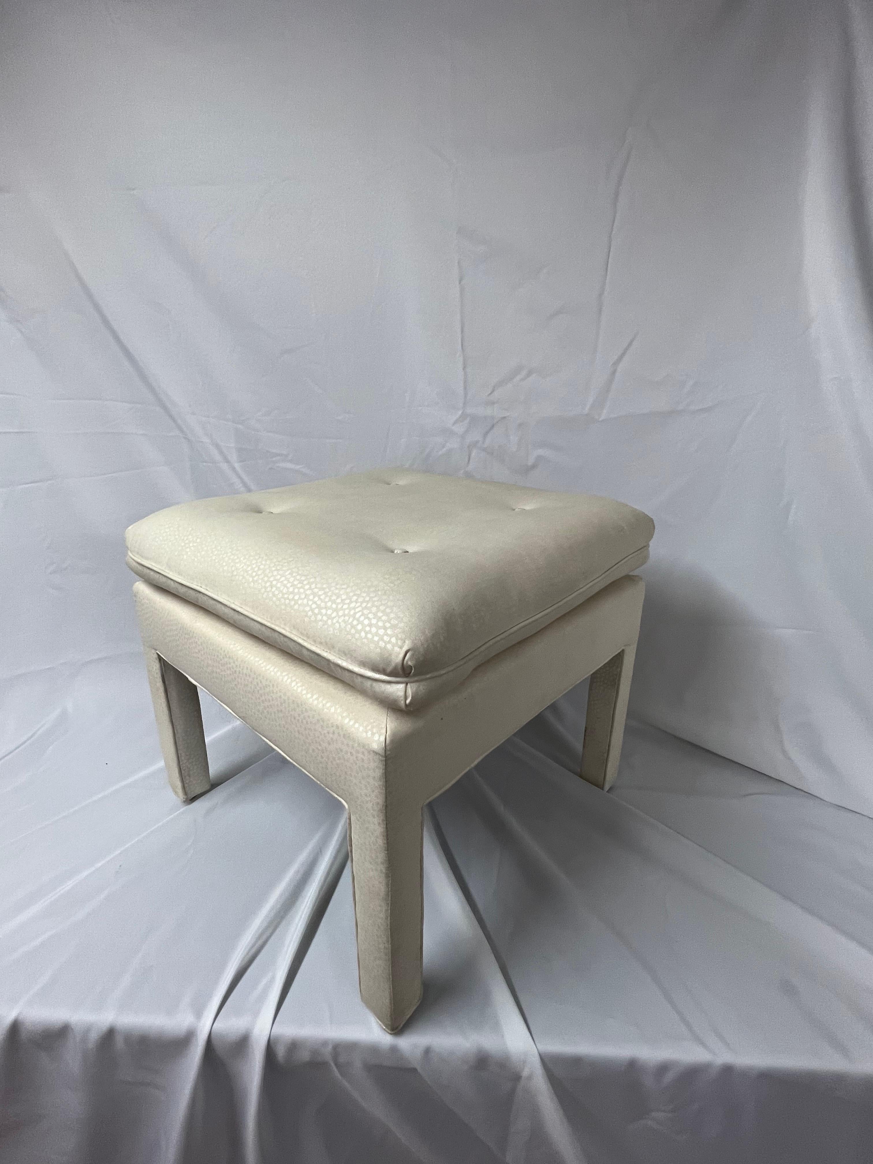 Square Billy Baldwin Pillow Top Ottoman For Sale 2