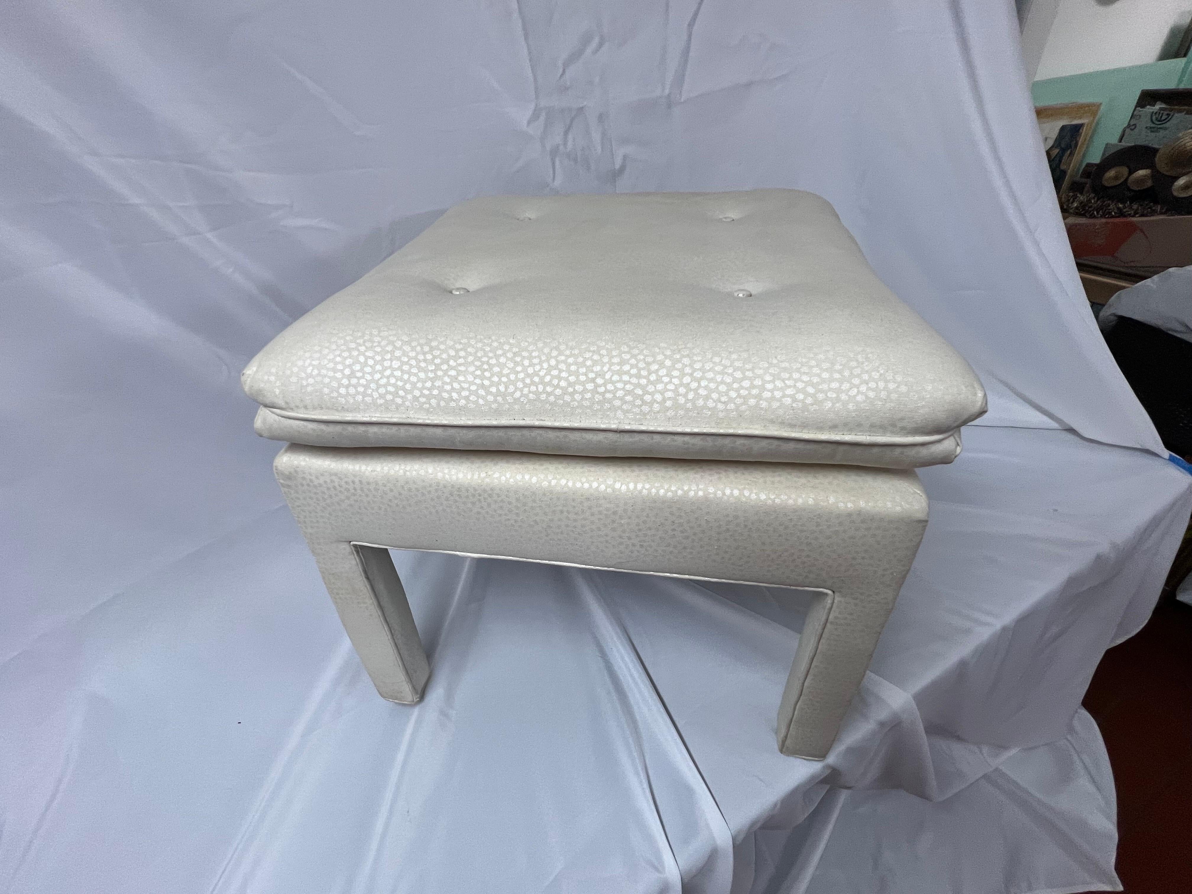 Square Billy Baldwin Pillow Top Ottoman For Sale 4