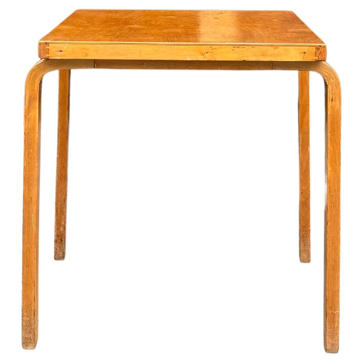 Square Birch Table by Alvar Aalto