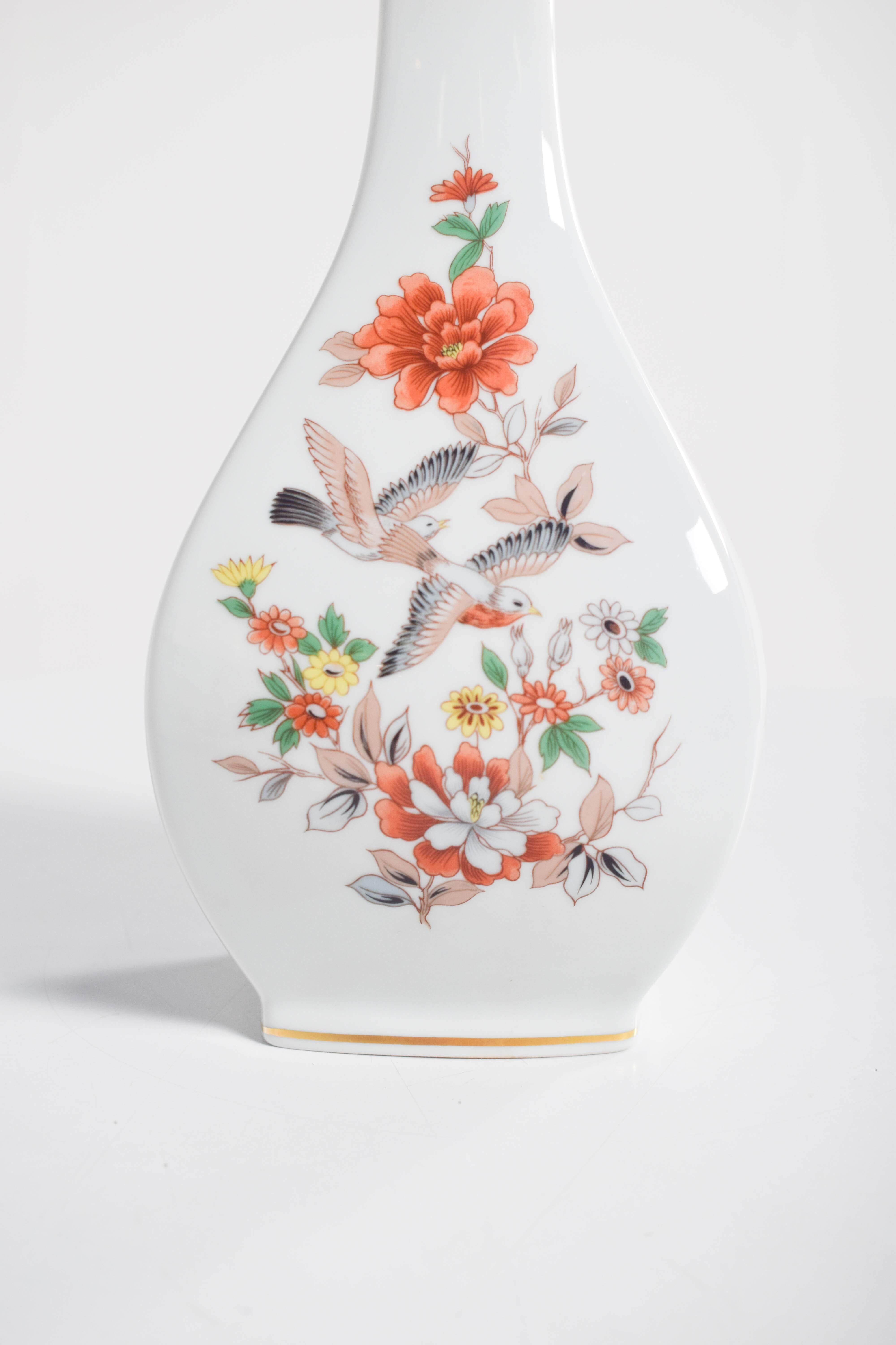 19th Century Square Bottle, Crafted in Vista Alegre Porcelain, Portugal For Sale