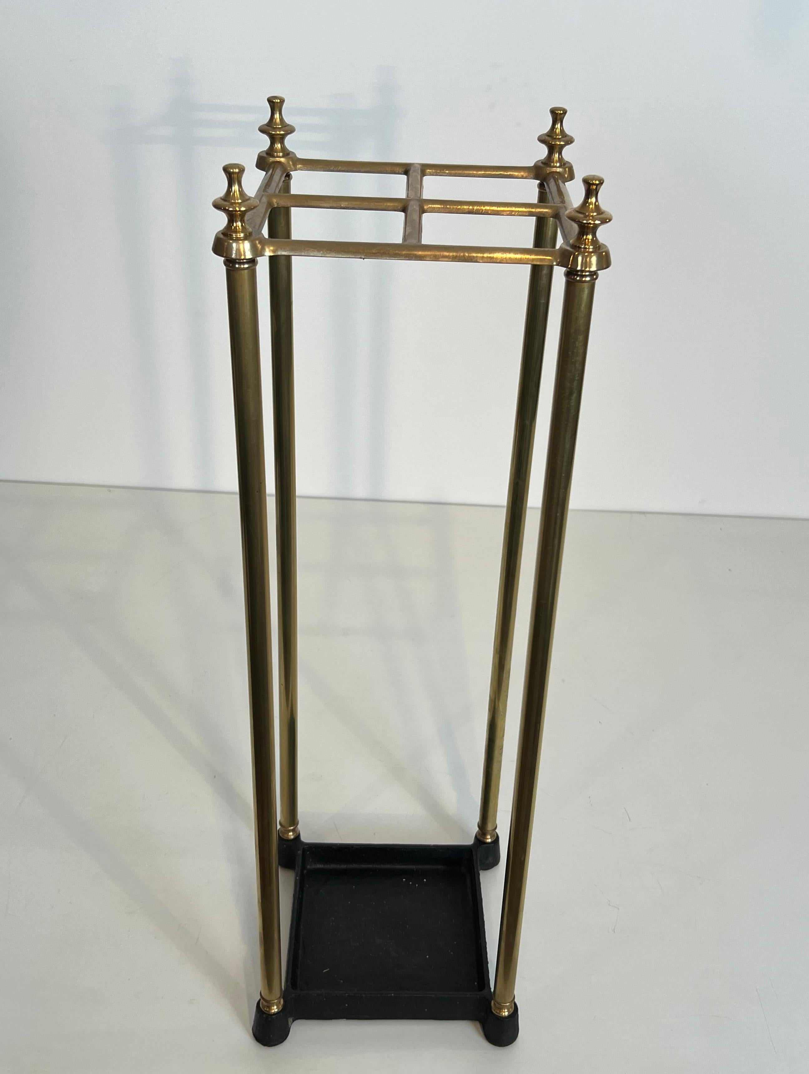 Portaombrelli quadrato in ottone in vendita 4