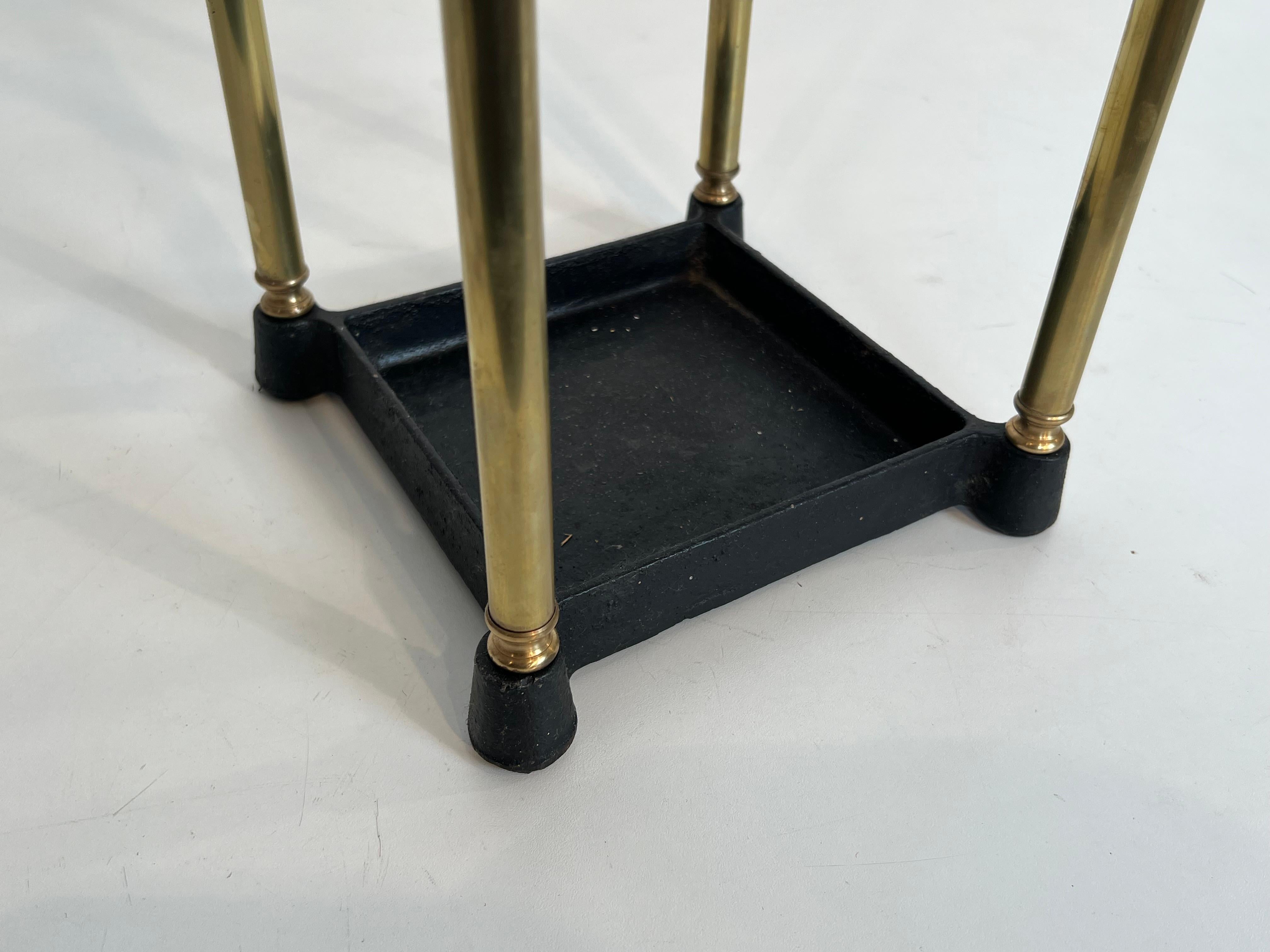 Portaombrelli quadrato in ottone in vendita 1