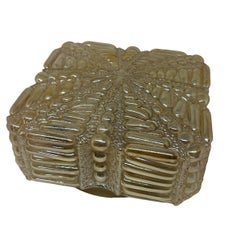 Square Bubble Iridescent Smoked Glass Flush Mount, Vintage, 1960s