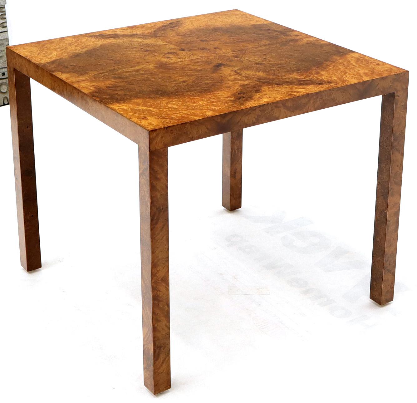burl wood game table