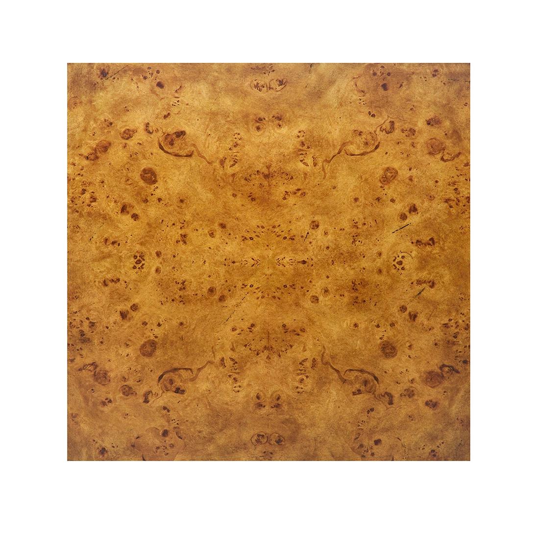 Quadratischer Beistelltisch aus Burl Wood (Moderne) im Angebot