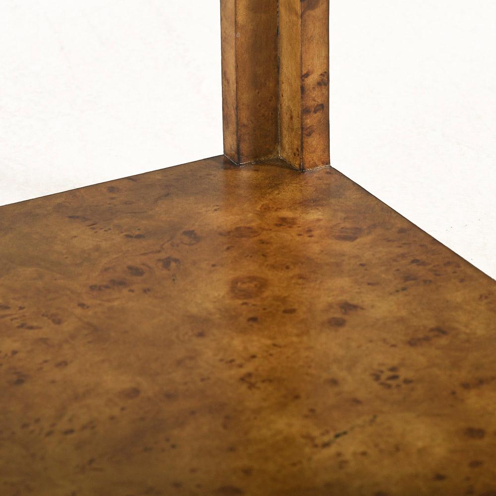 Quadratischer Beistelltisch aus Burl Wood (21. Jahrhundert und zeitgenössisch) im Angebot