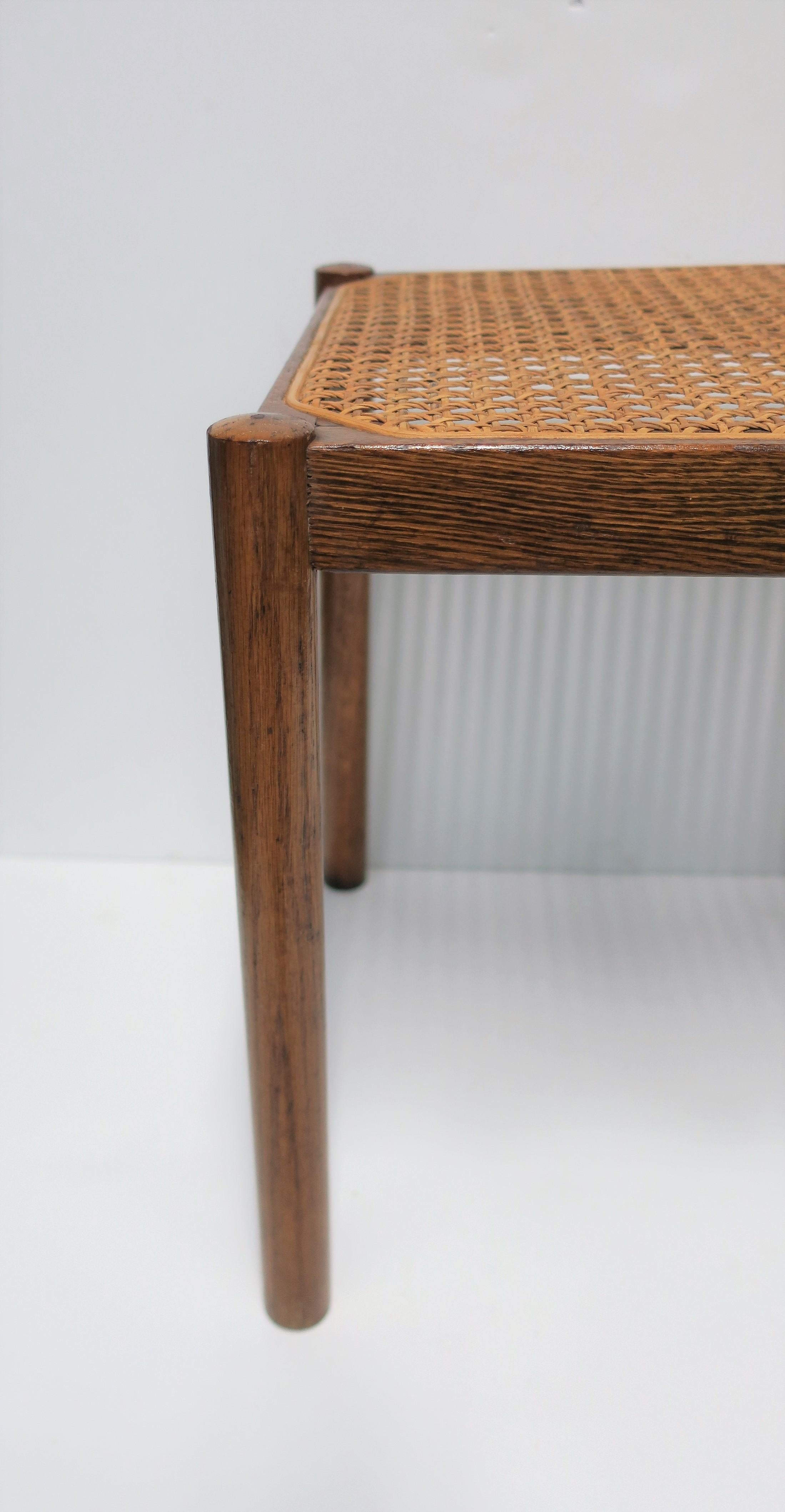 Cane and Wood Side or End Table 6