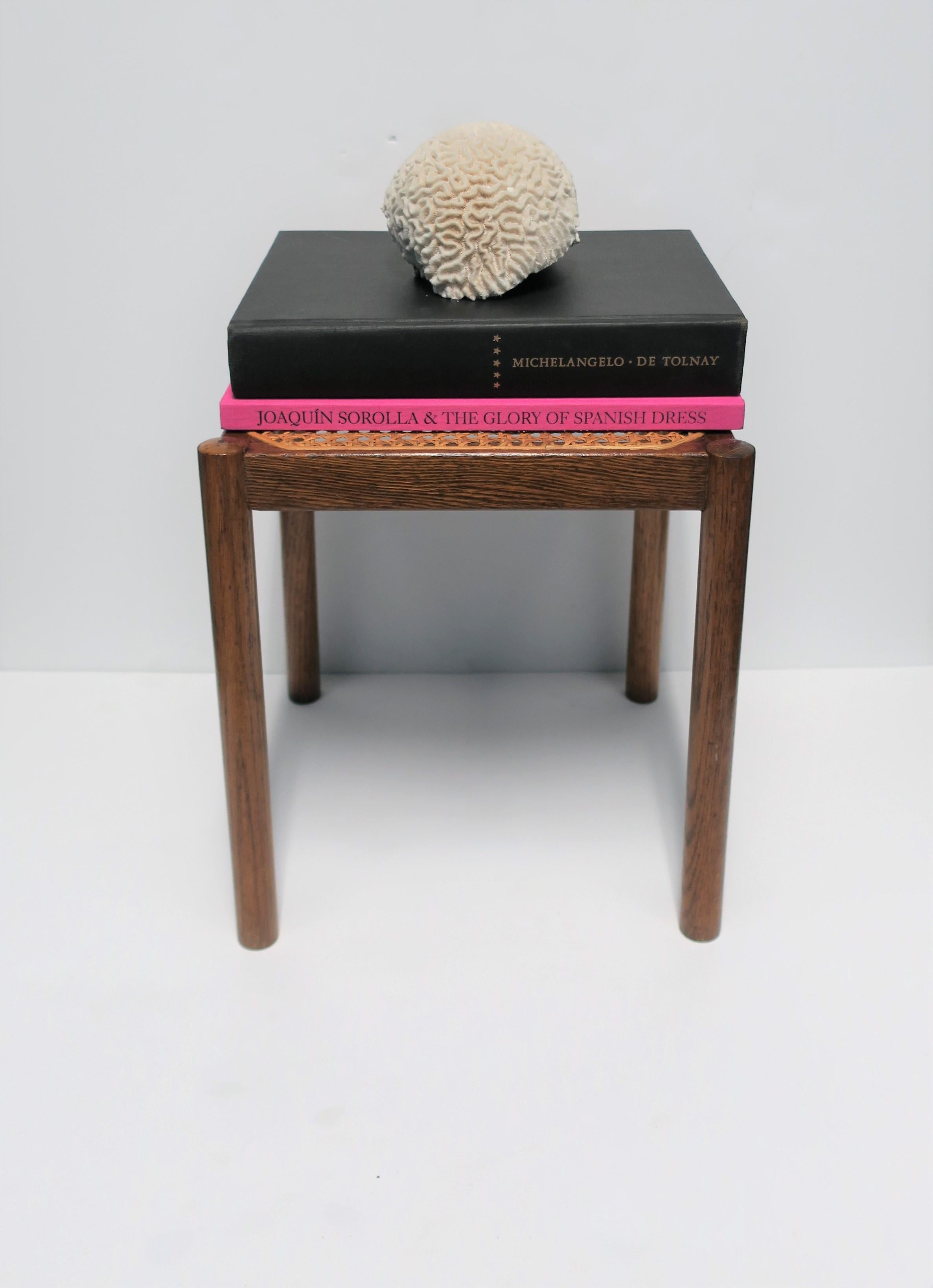 Cane and Wood Side or End Table 3
