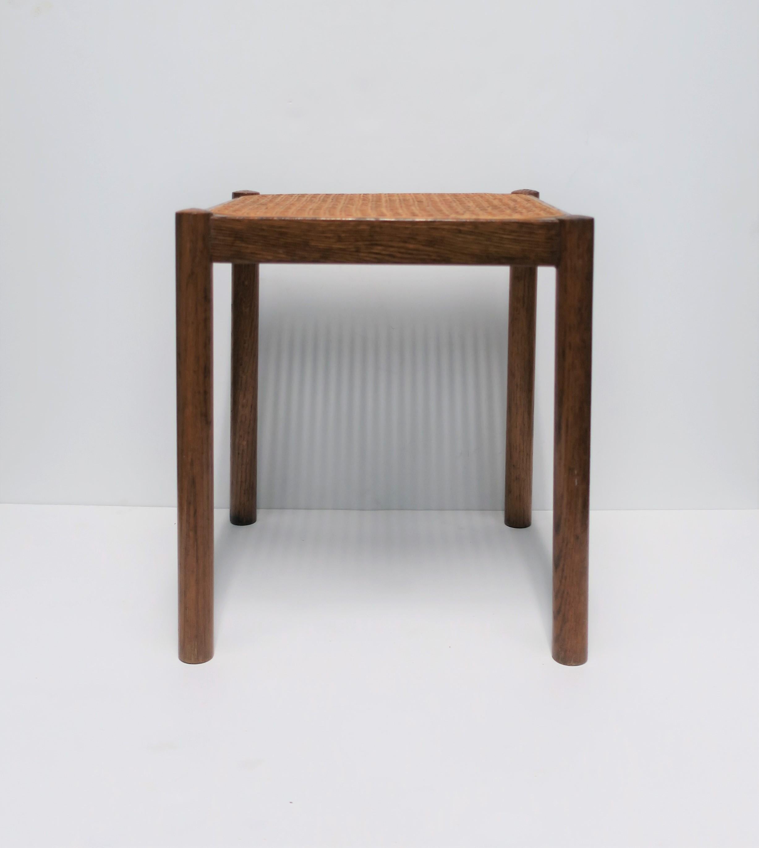 American Cane and Wood Side or End Table