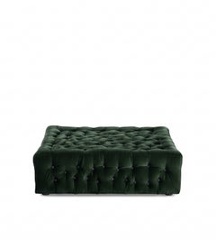 Square Capitonnè Ottoman La Michetta Pouf by Gaetano Pesce for Meritalia Velvet
