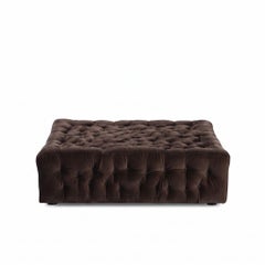 Square Capitonnè Ottoman La Michetta Pouf by Gaetano Pesce for Meritalia Velvet