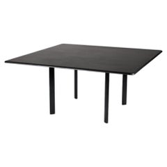 Mesa central cuadrada de basalto y acero, Thierry Despont, EE.UU., Siglo XX