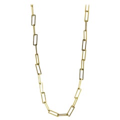 Square Chain Gold Necklace
