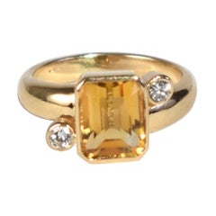 Quadratischer Citrin-Ring