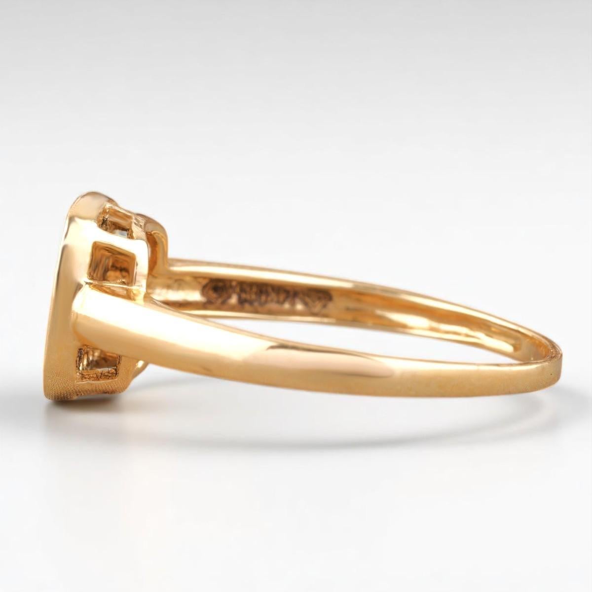 Bague homme en or massif 14K (certifié) avec diamant en forme de grappe carrée Neuf - En vente à New Delhi, DL