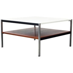 Square Coen de Vries for Gispen Two-Tiered Side or Coffee Table