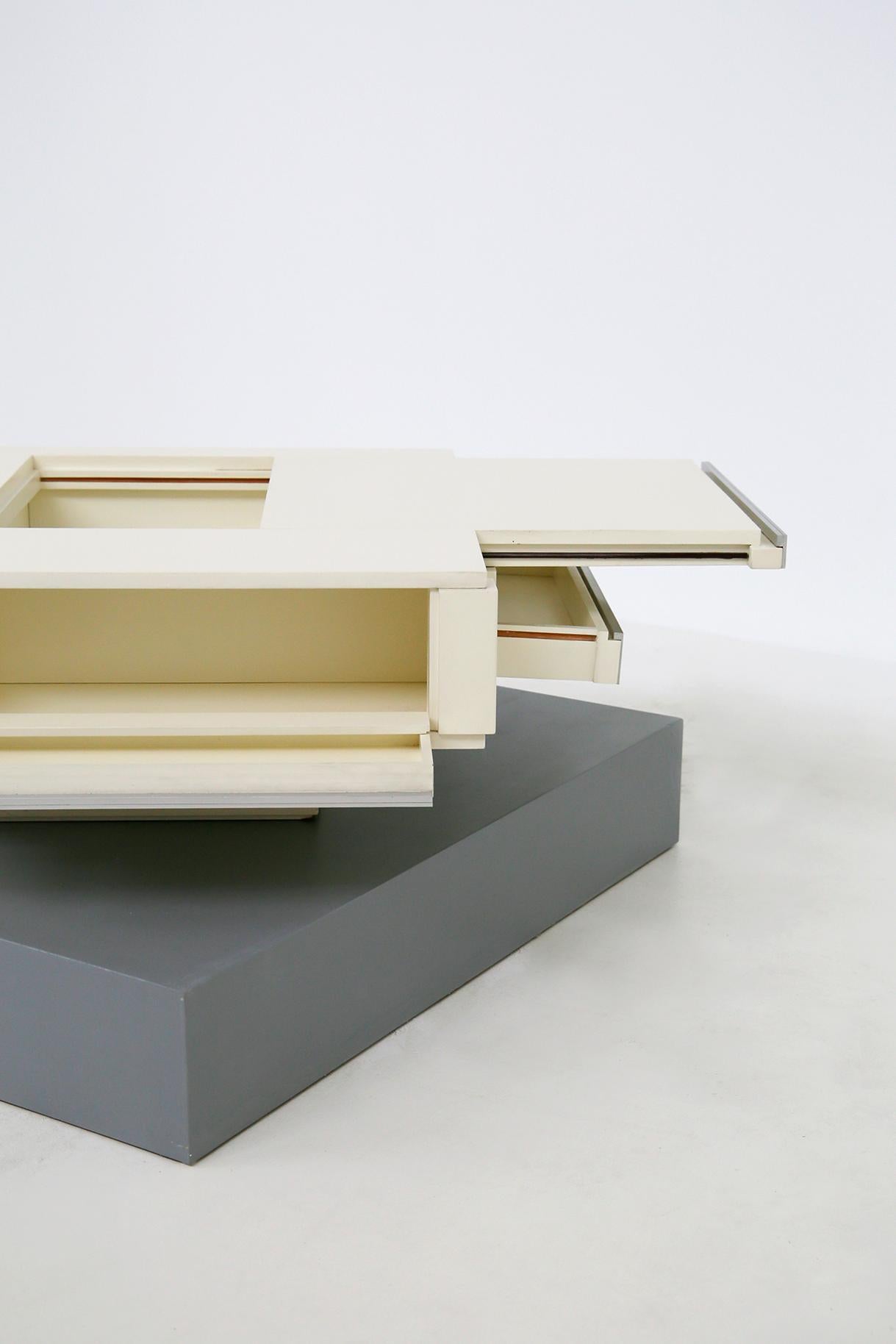 Square Coffee Table by Cesare Augusto Nava Design Collection, 1970s 3