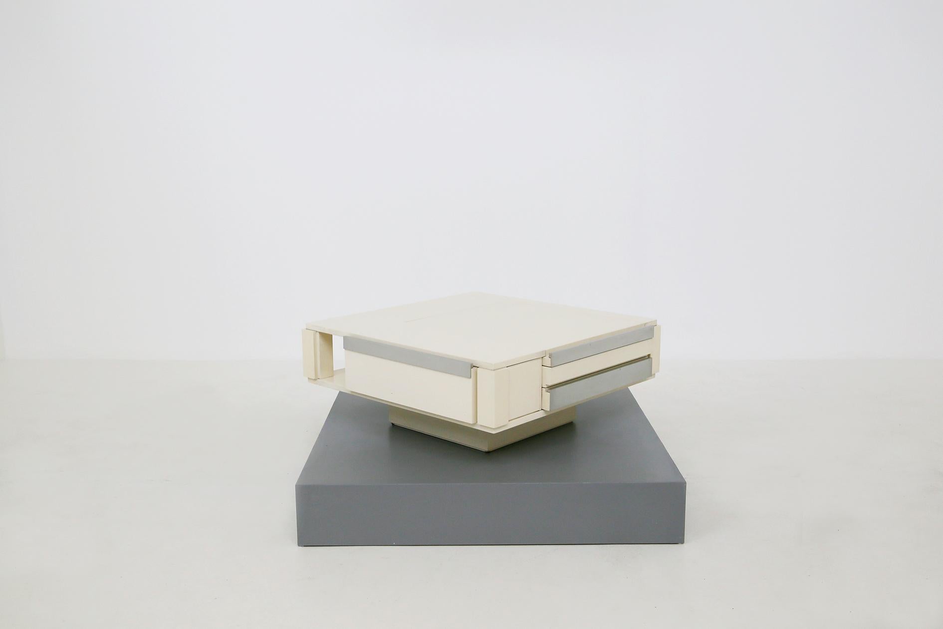 Italian coffee table designed by Cesare Augusto Nava in 1970.
The coffee table is a prototype of the small collection Design by Cesare Augusto Nava and is accompanied by a Certificate of Authenticity.
Nava's training was forged by the great