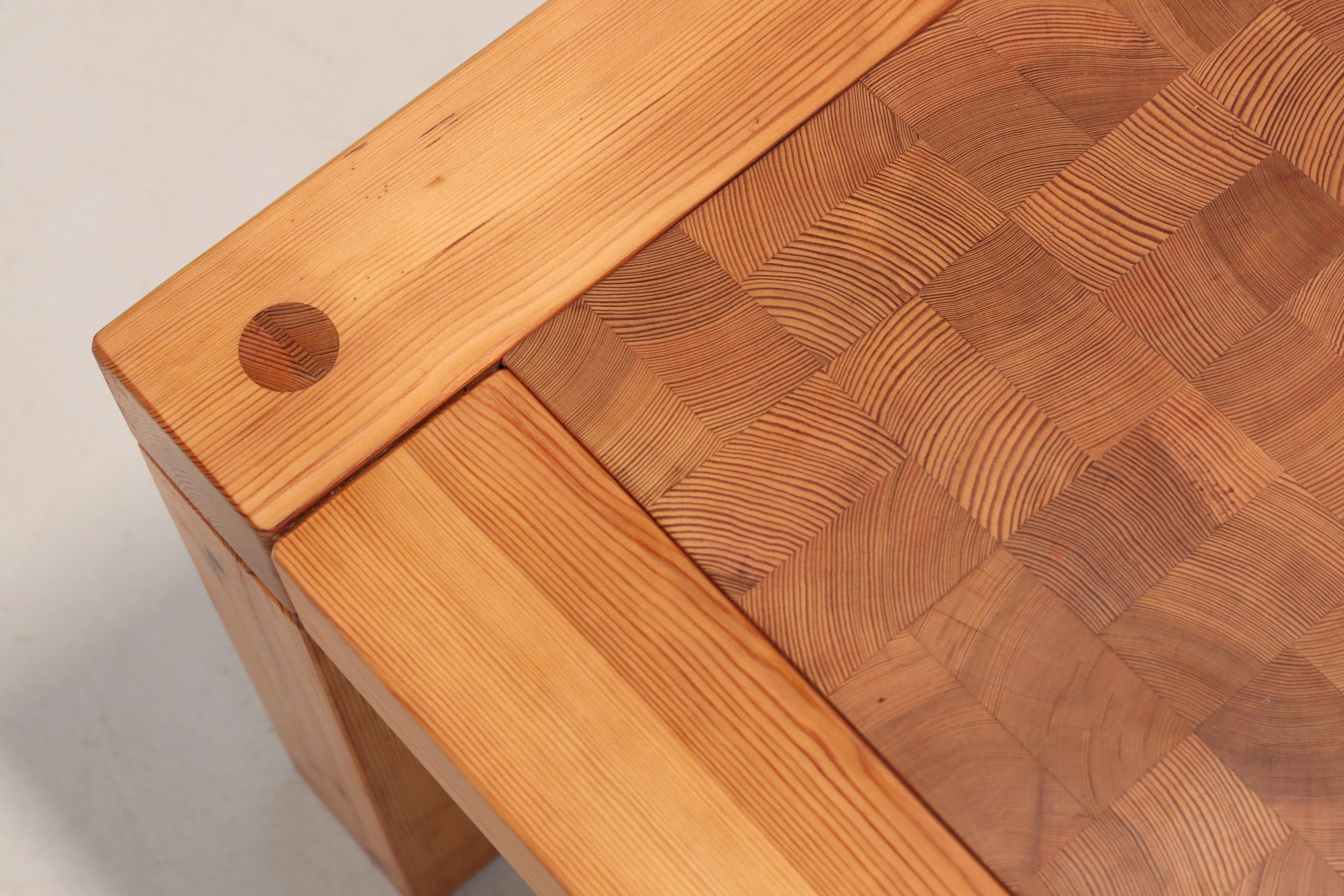 Mesa baja cuadrada de Jacob Kielland-Brandt Escandinavo moderno en venta