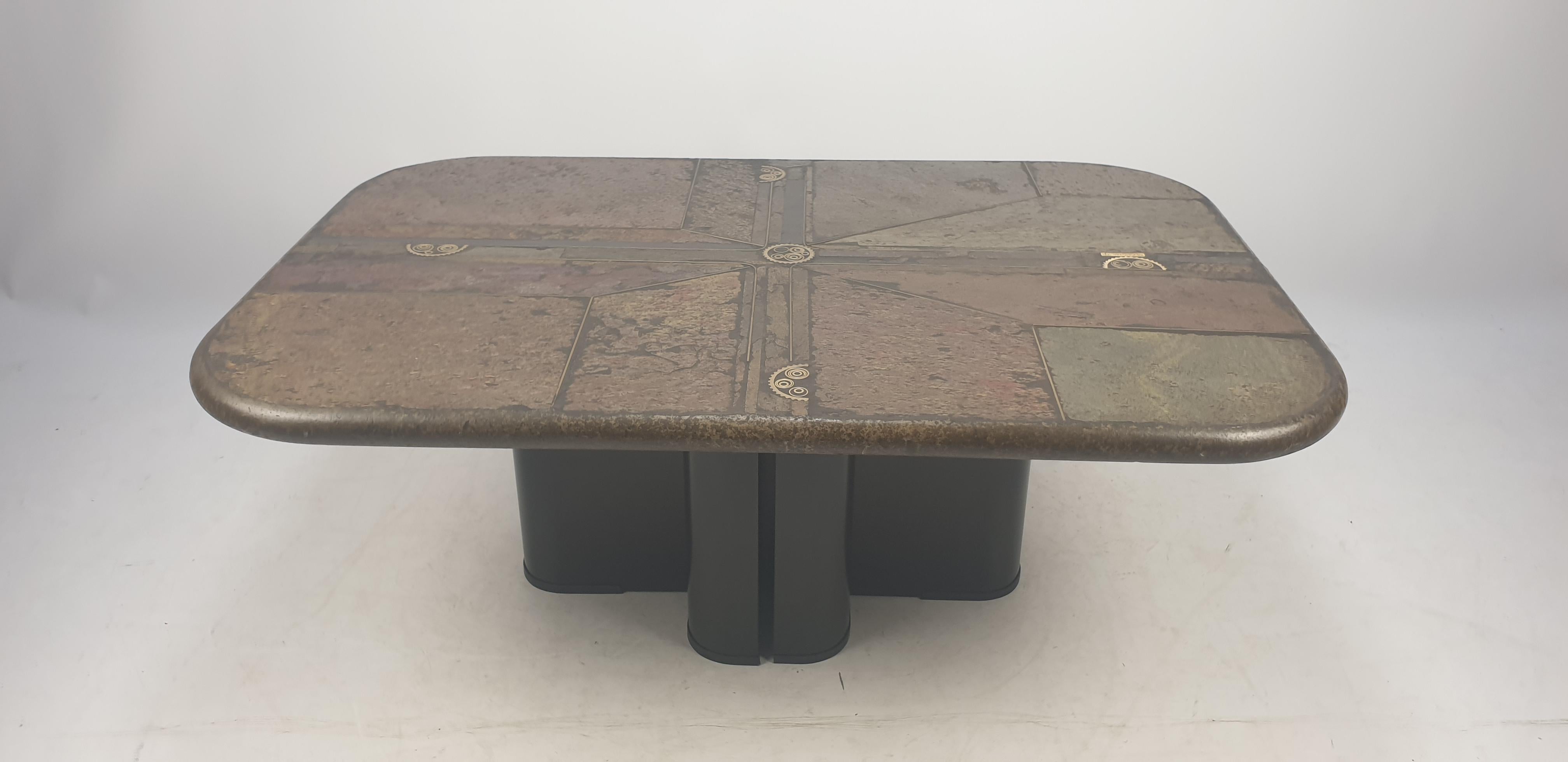 Metal Square Coffee Table by Marcus Kingma, 1991