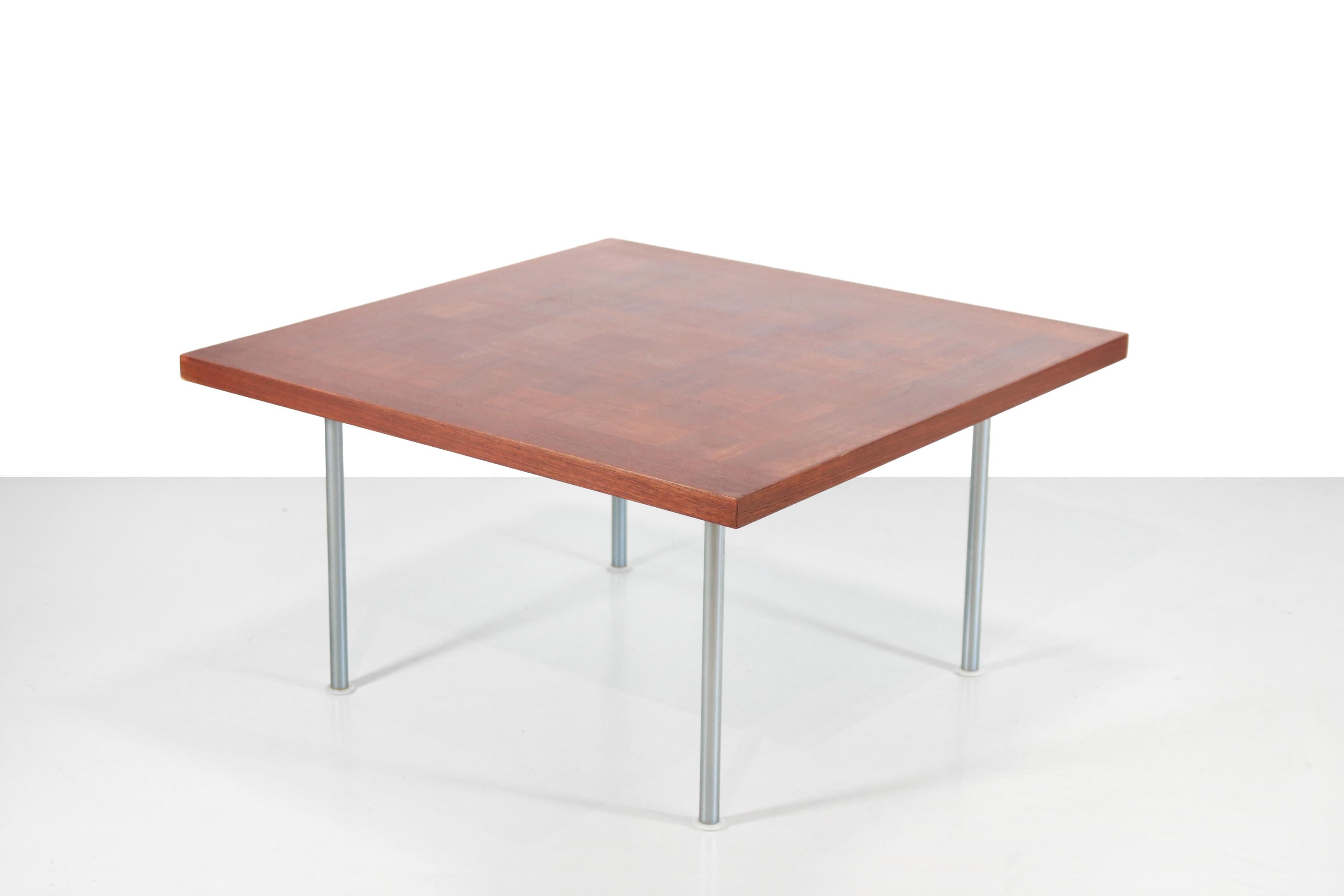 Scandinavian Modern Square Coffee Table by Poul Cadovius for France and Daverkosen
