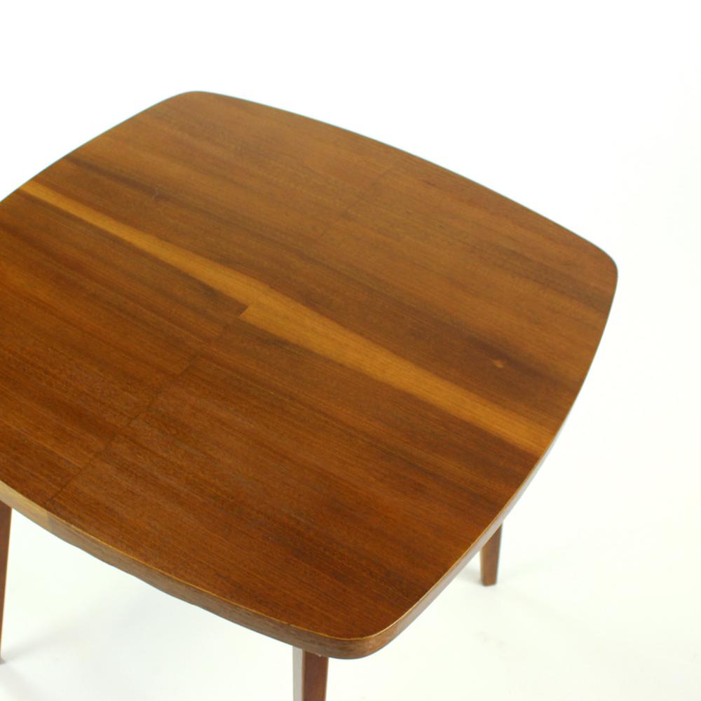 Wood Square Coffee Table by Tatra, Czechoslovakia, 1960s For Sale