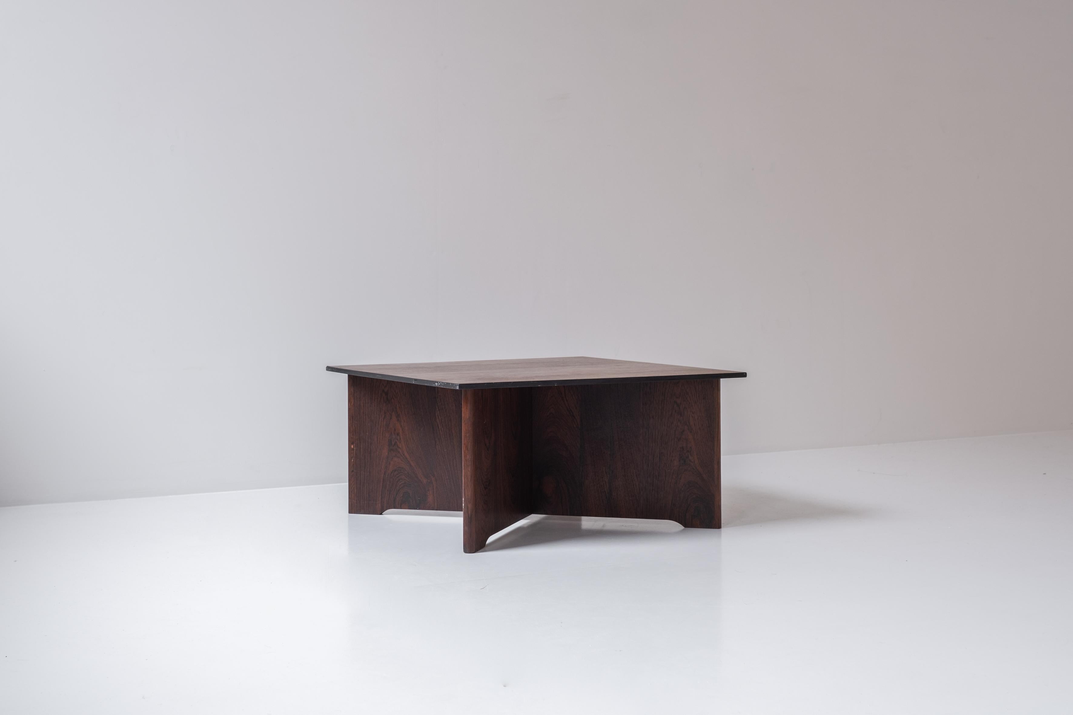 Danish Square Coffee Table from Denmark, Designed in the 1960s