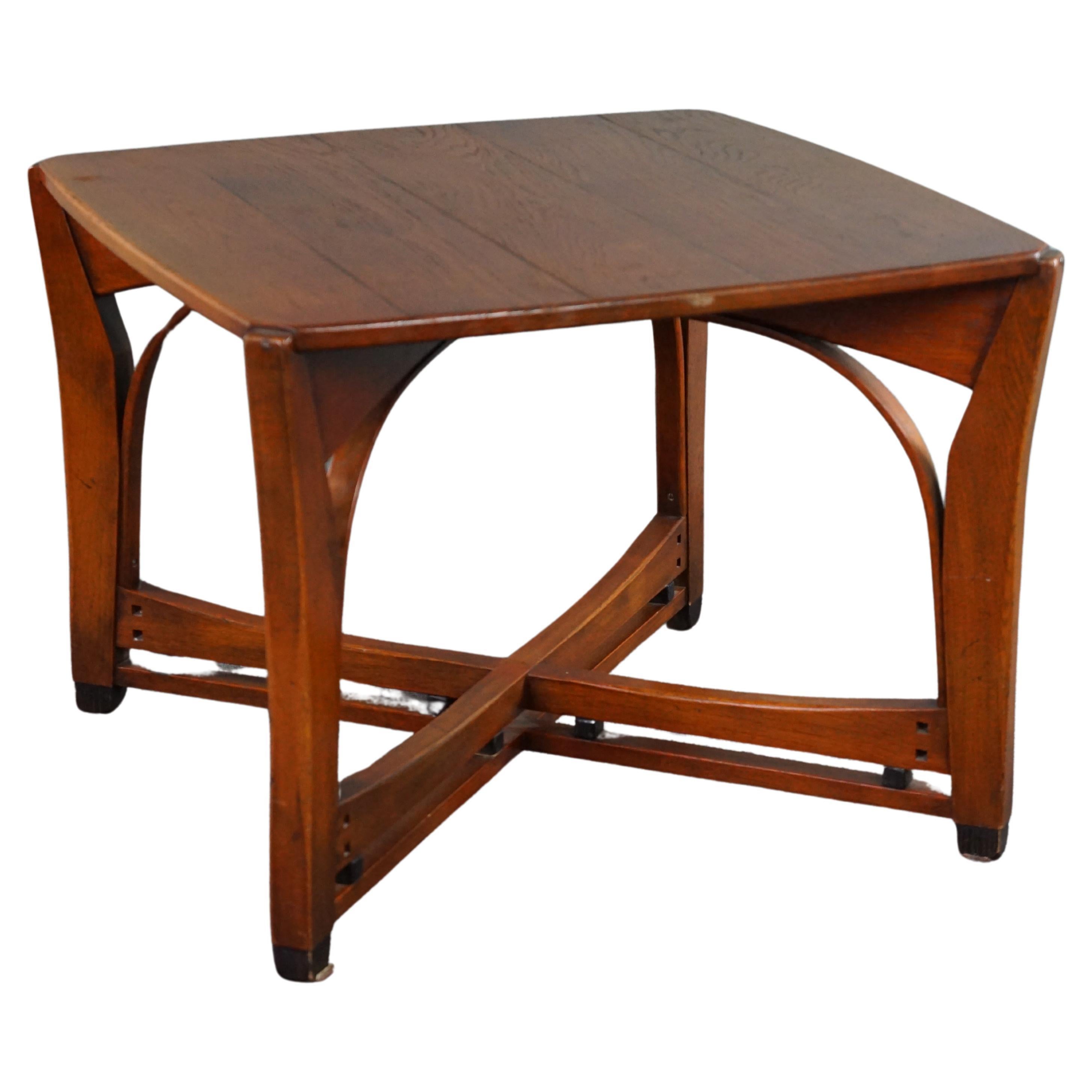 Square coffee table from Schuitema from the Jugendstil series For Sale