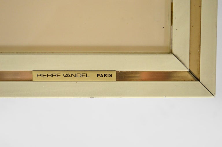 Square Coffee Table in Lacquered Aluminum by Pierre Vandel, France ...