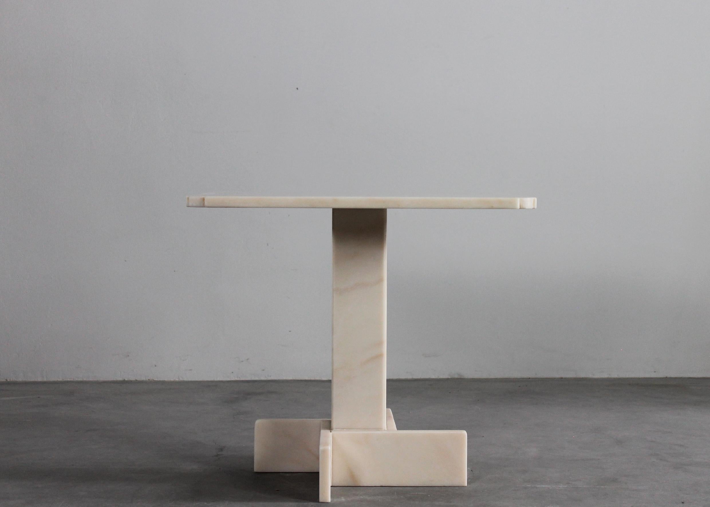 Other Square Coffee Table in Pink Marble Italian Manufacture