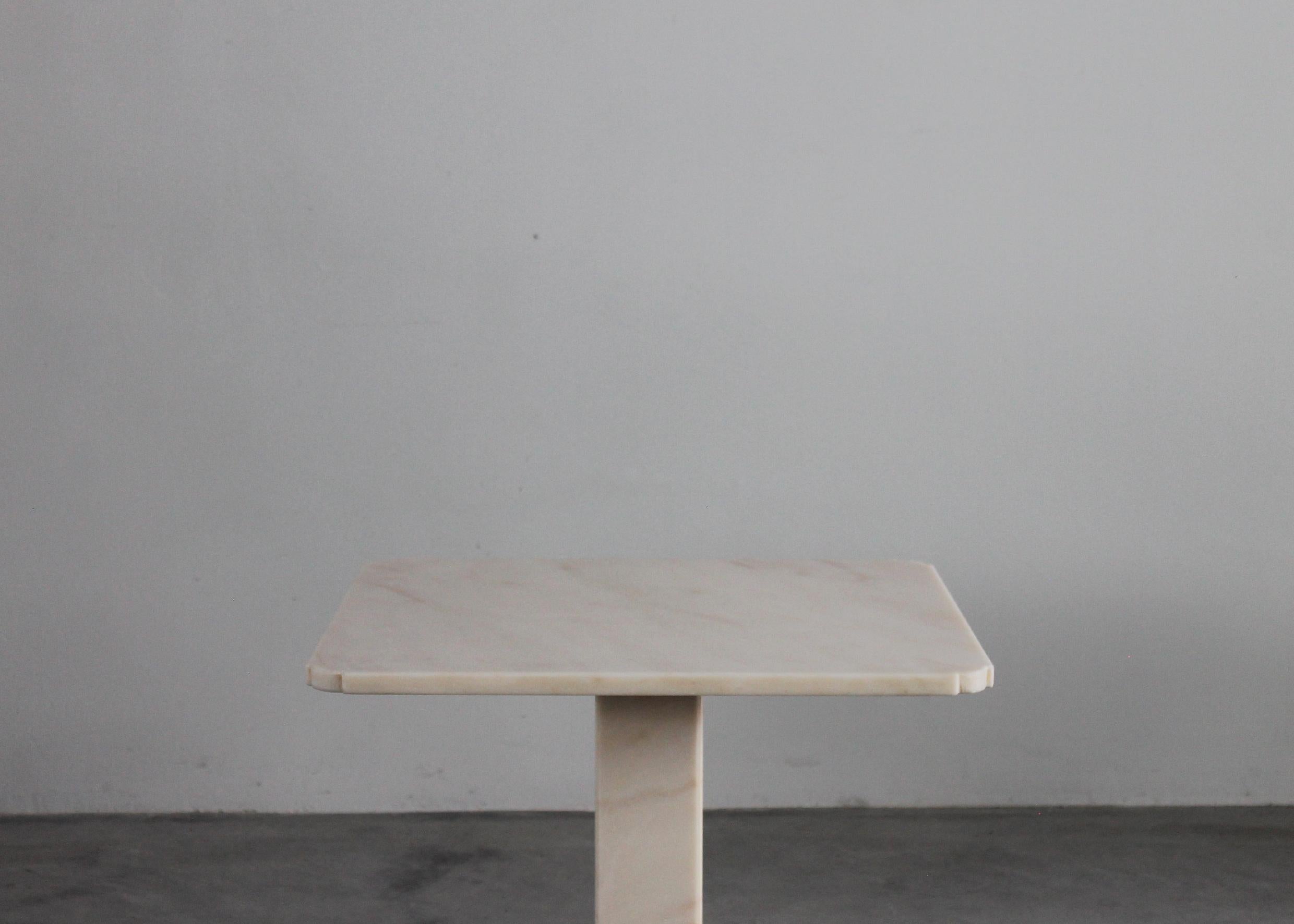 Other Square Coffee Table in Pink Marble Italian Manufacture