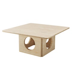 Square Coffee Table in Travertine