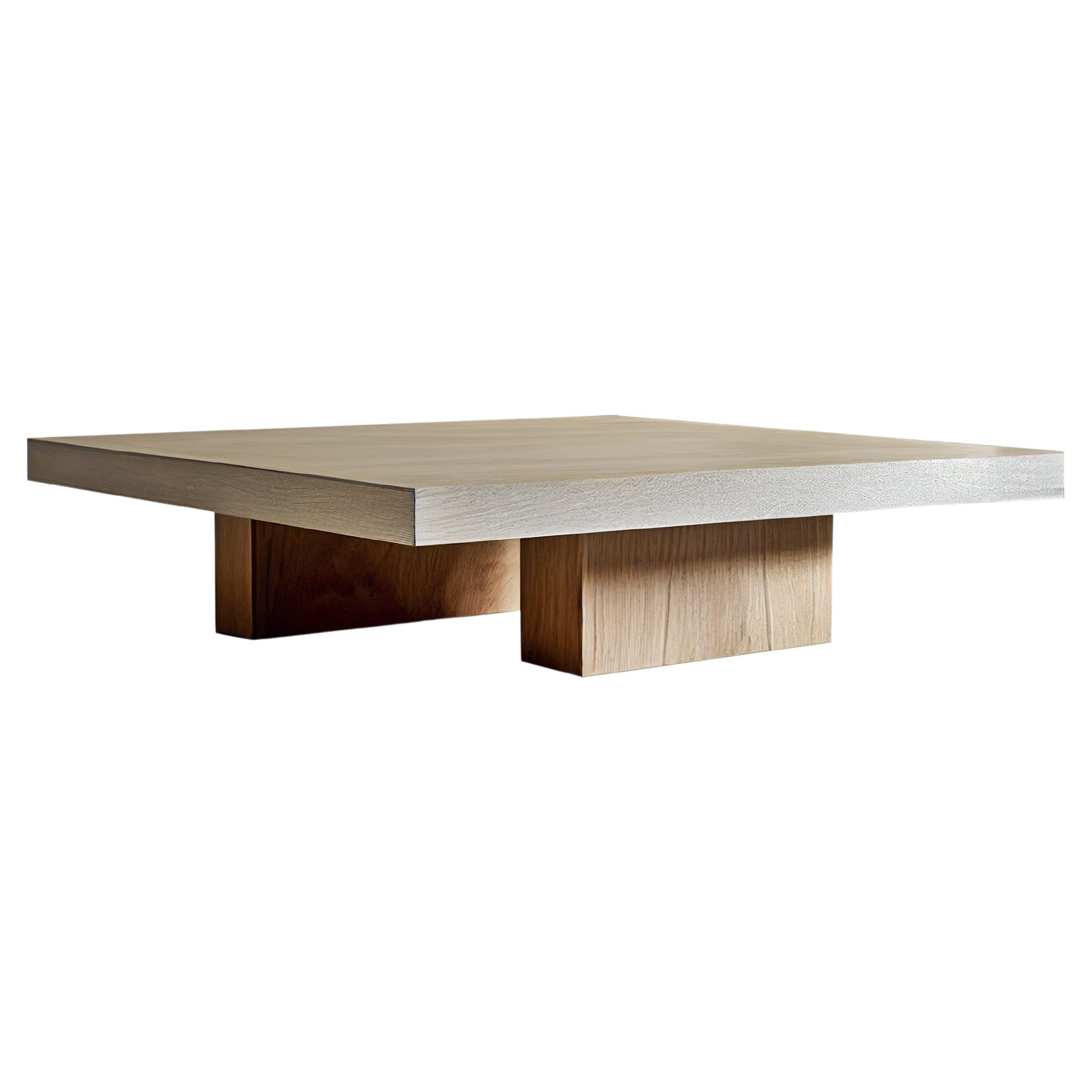 Table basse carrée en bois de chêne massif par Nono Furniture en vente
