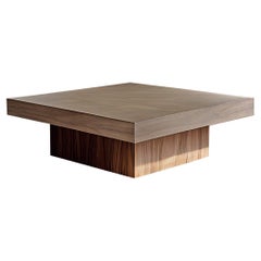 Square Coffee Table Made with Beautiful Oak Veneer Wood by Nono Furniture