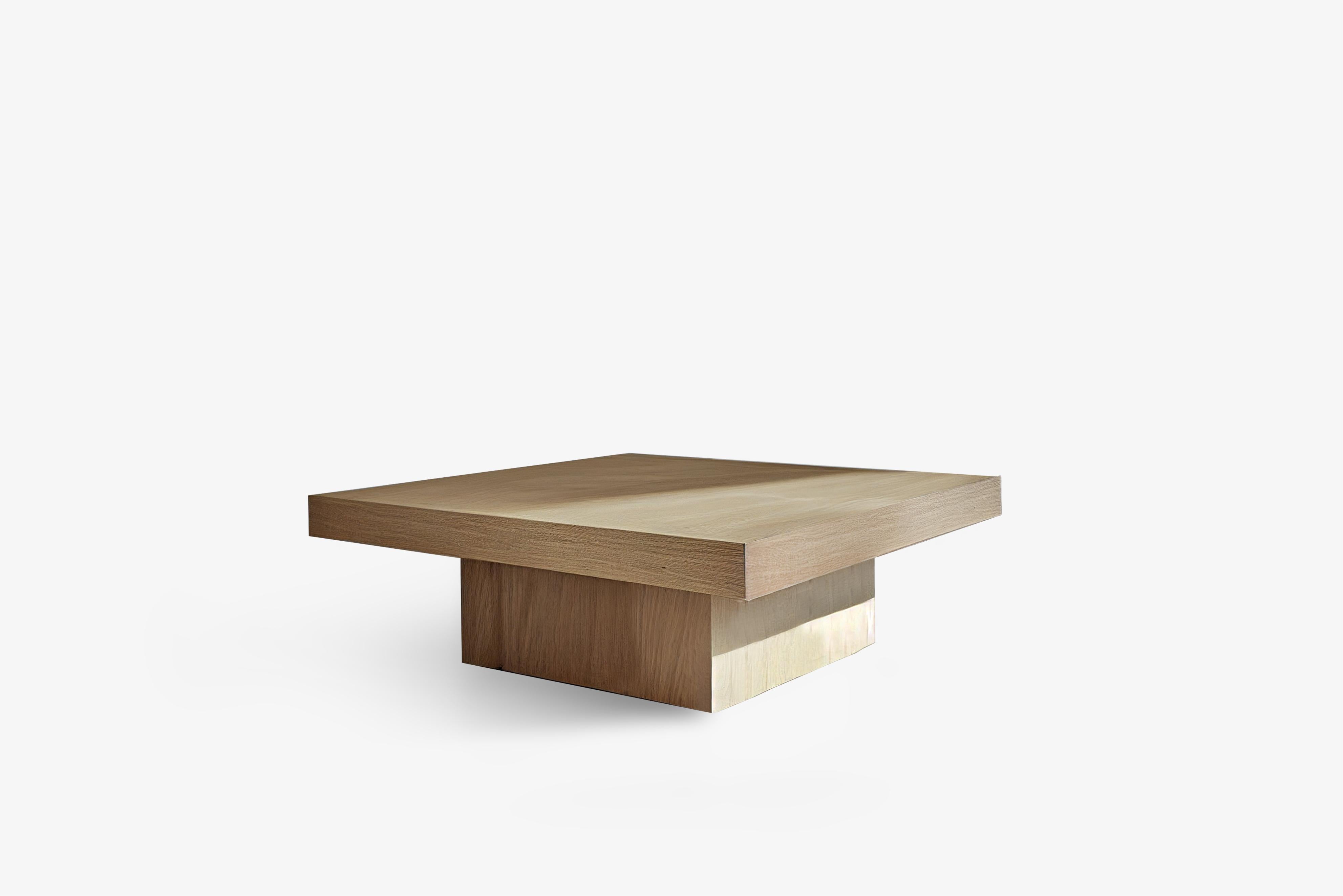 square wood block coffee table