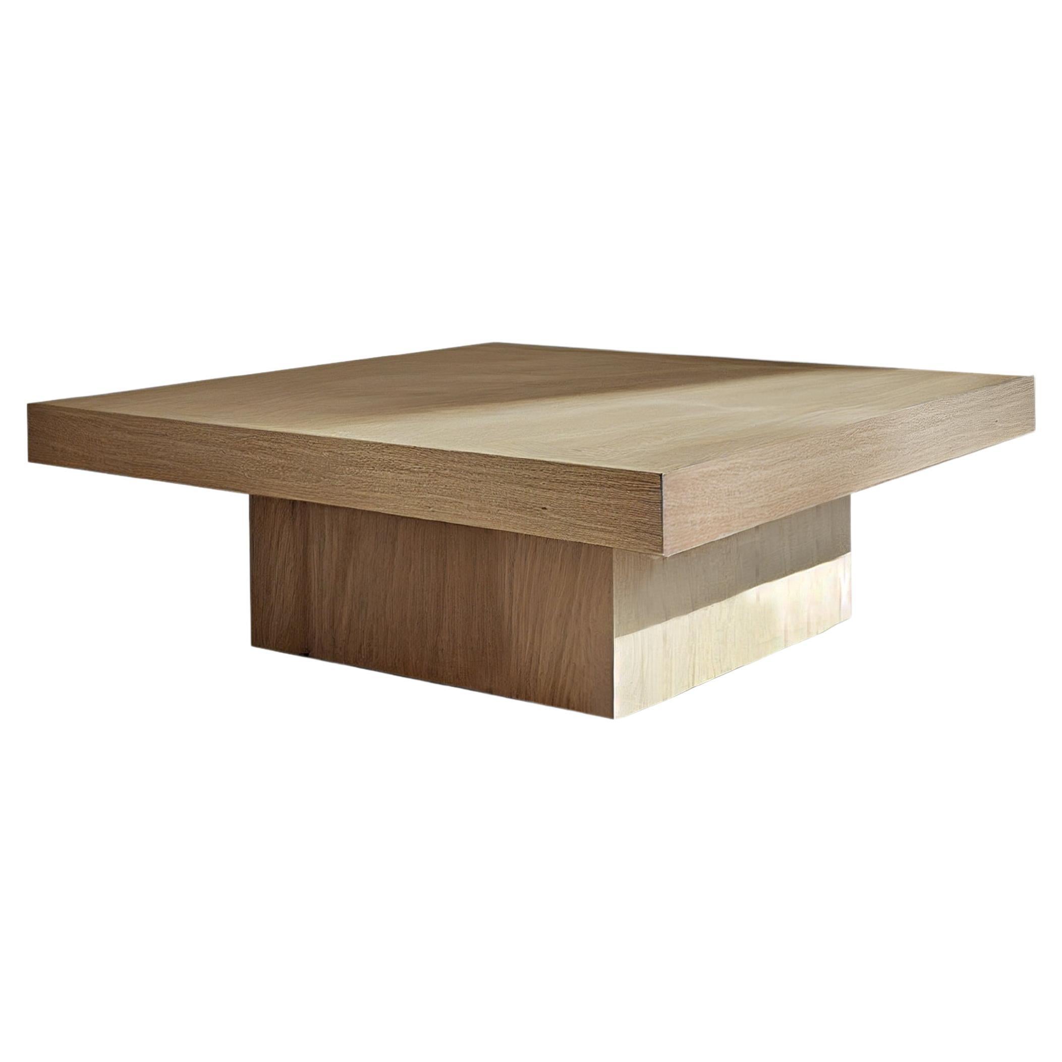 Square Coffee Table Made with Beautiful Walnut Veneer Wood by Nono Furniture