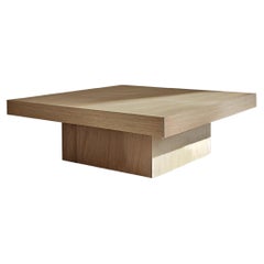 Mesa de centro cuadrada de madera chapada en nogal de Nono Furniture