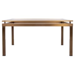 square Coffee table Maison Jansen attrib 1970s France