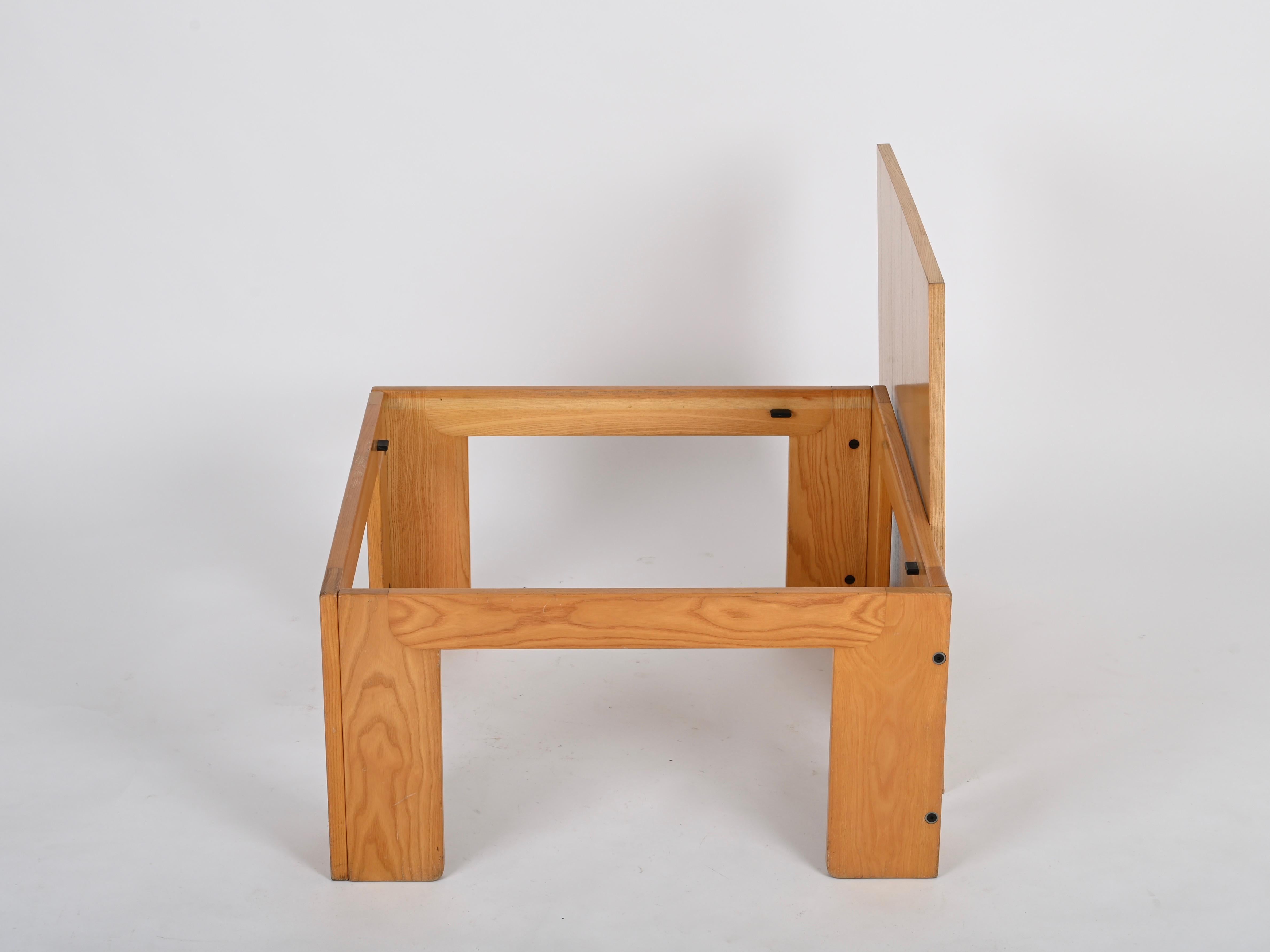 Tavolino quadrato firmato da Afra & Tobia Scarpa per Cassina, Italia anni '60 in vendita 3