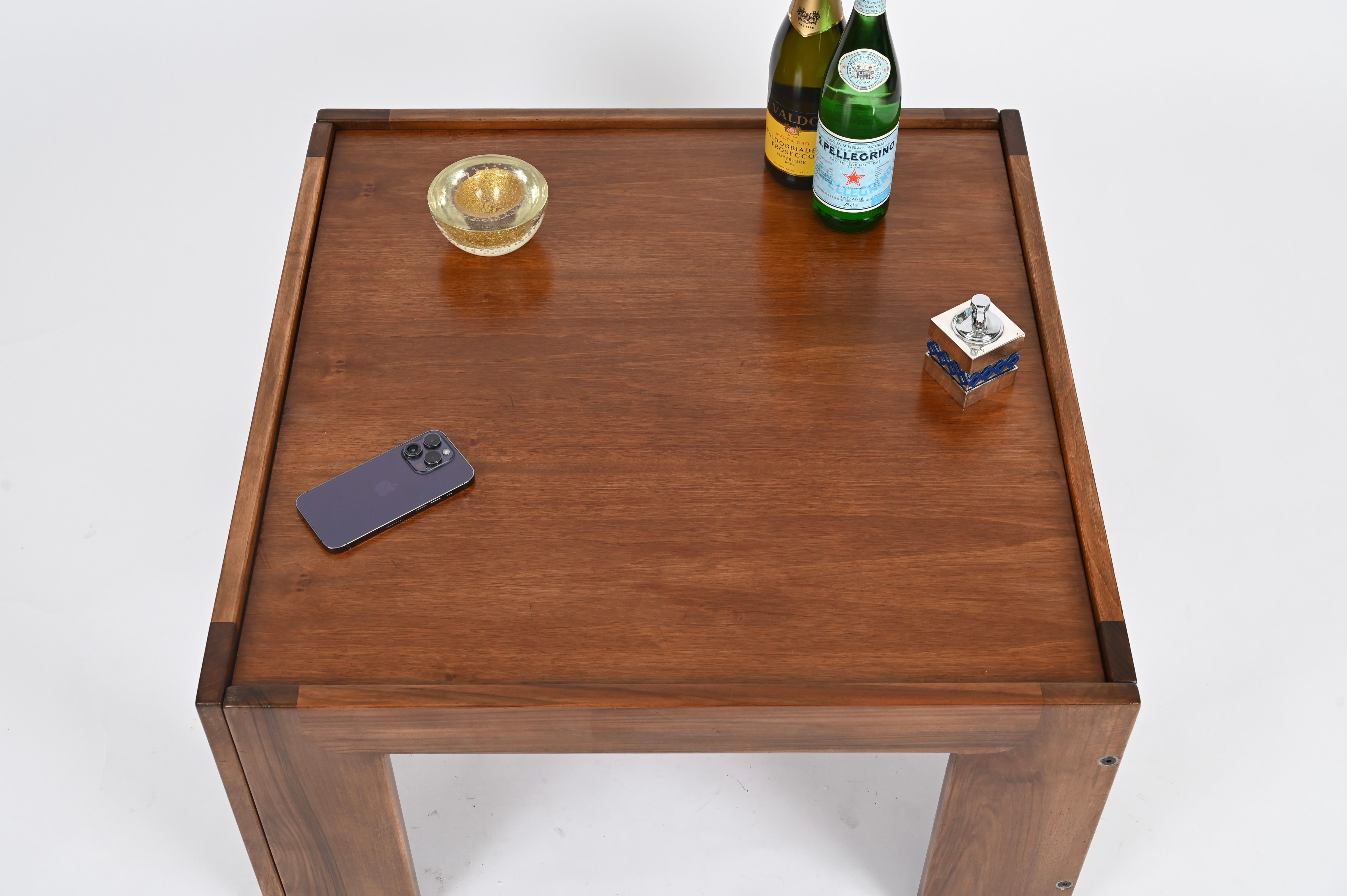 Quadratischer Couchtisch, signiert von Afra und Tobia Scarpa für Cassina, Italien 1960er Jahre im Angebot 6